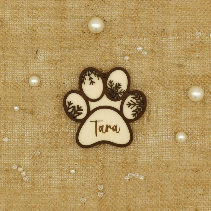 Lesen božični okrasek: pasja tačka